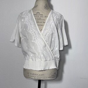 Abercrombie & Fitch White Lace Blouse